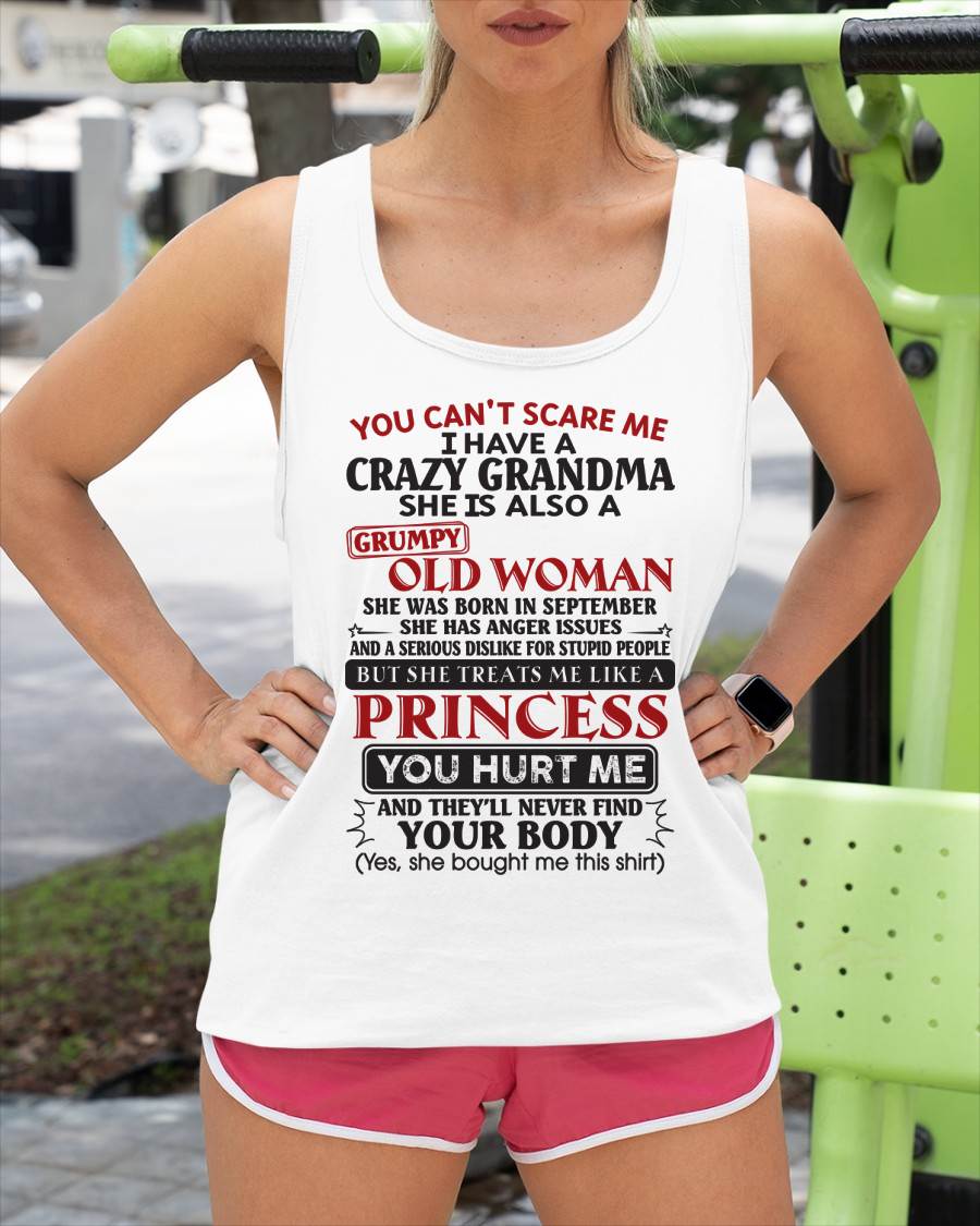 September - You Can't Scare Me - Gift For Grandson And Granddaughter From Grandma - DONN09 (SKU10-76-09)
