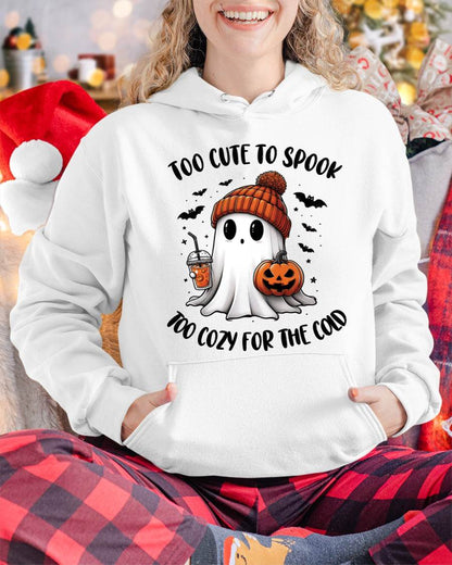 Too Cute To Spook Too Cozy For The Cold - T Shirt For Woman - DONN (SKU09-50)