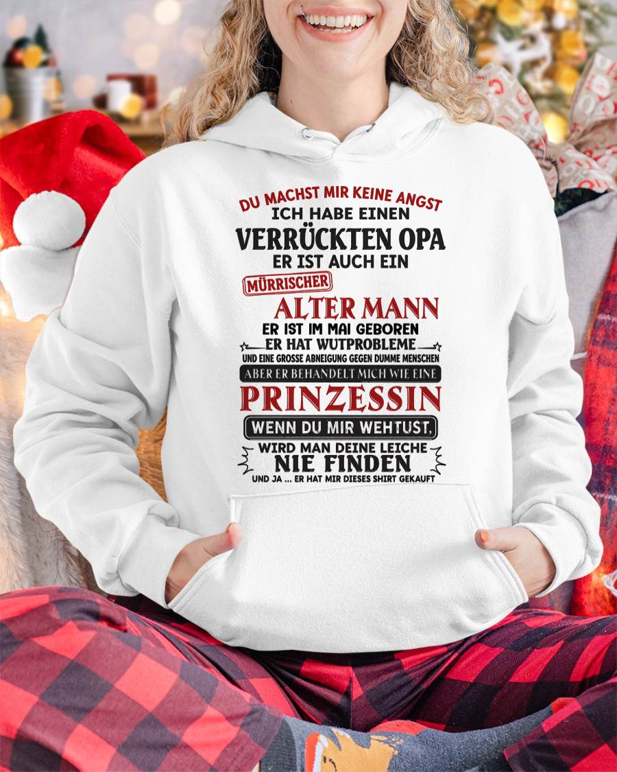 DU MACHST MIR KEINE ANGST - GESCHENK FÜR MEINE ENKELTOCHTER VON OPA - DONN05 (SKU2606-239-05)