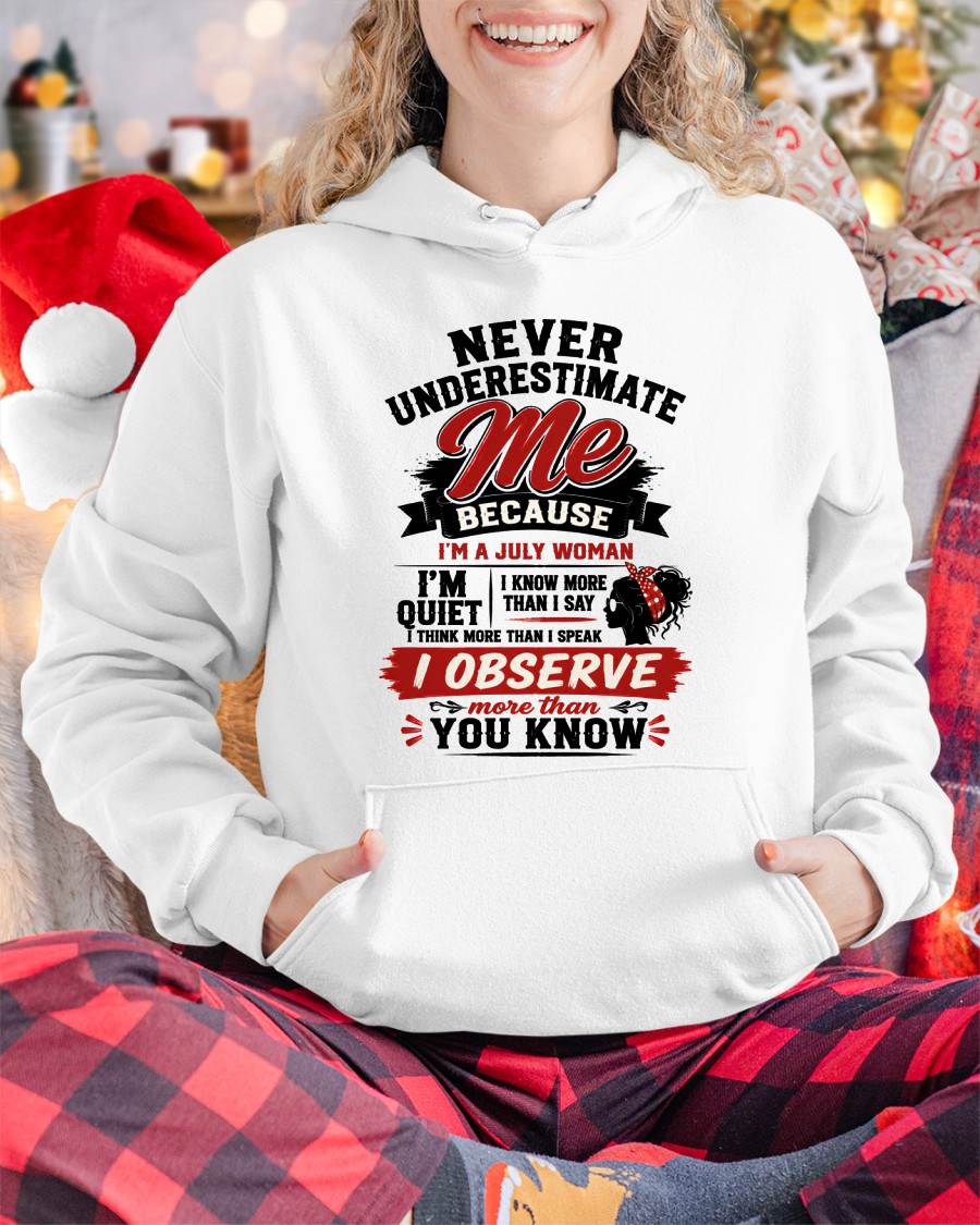 NEVER UNDERESTIMATE ME – T-SHIRT FOR WOMAN – DONN07 (SKU2607-324-07)