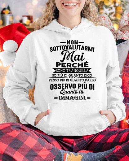 NON SOTTOVALUTARMI MAI – T-SHIRT DA DONNA – DONN00 (SKU2605-357-00)