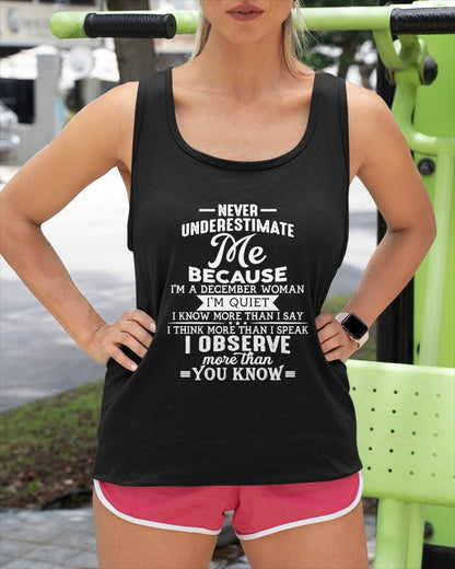 NEVER UNDERESTIMATE ME - T SHIRT FOR WOMAN - DONN12 (SKU2606-23-12)