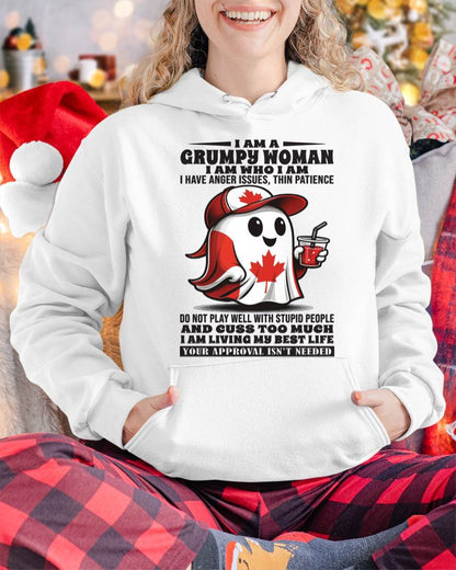 I Am A Grumpy Woman I Am Who I Am - T Shirt For Woman - DONN (SKU09-84)