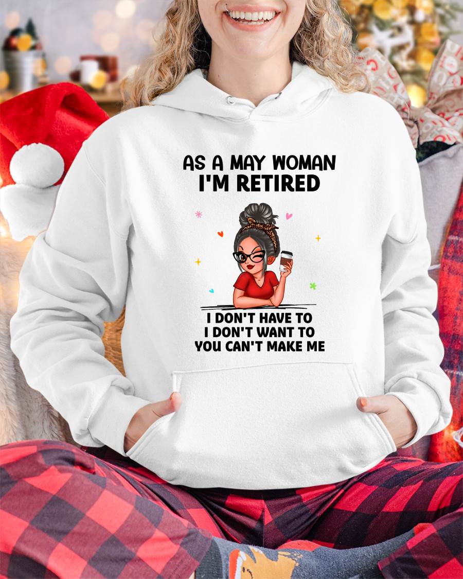 I'M RETIRED – T-SHIRT FOR WOMAN – DONN05 (SKU2606-376-05)