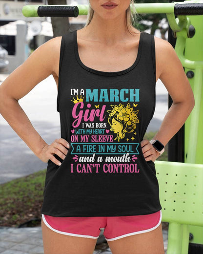 I'm A March Girl – T-Shirt For Woman – DOAN03 (SKU10-67-03)