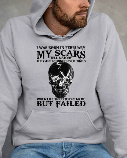 FEBRUARY - MY SCARS – T-SHIRT FOR MAN – DONN02 (SKU2608-413-02)