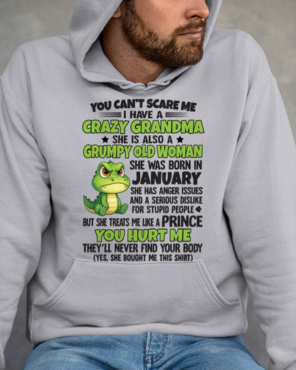 January - You Can’t Scare Me - Gift For Grandson From Grandma - DOAN01 (SKU09-85-01)