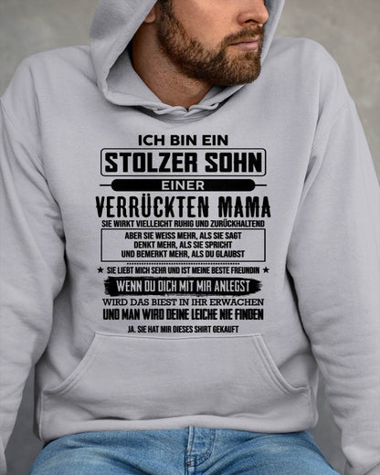 ICH BIN EIN  STOLZER SOHN  EINER  VERRÜCKTEN MAMA - GESCHENK FÜR DEN SOHN VON DER MAMA - DONN00 (SKU2606-282-00)