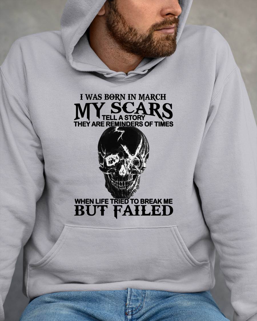 MARCH - MY SCARS – T-SHIRT FOR MAN – DONN03 (SKU2608-413-03)