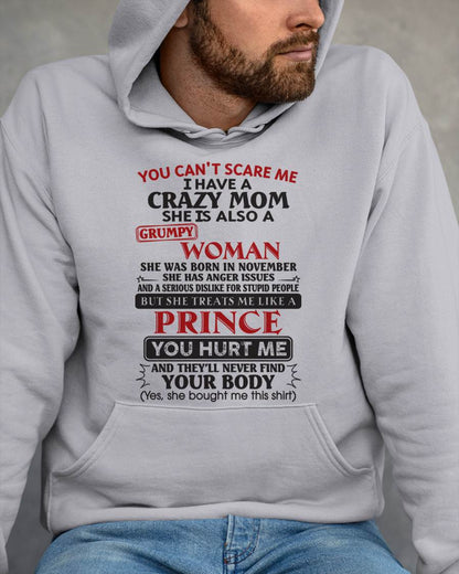 November - You Can’t Scare Me - Gift For Son From Mom - DONN11 (SKU11-89-11)