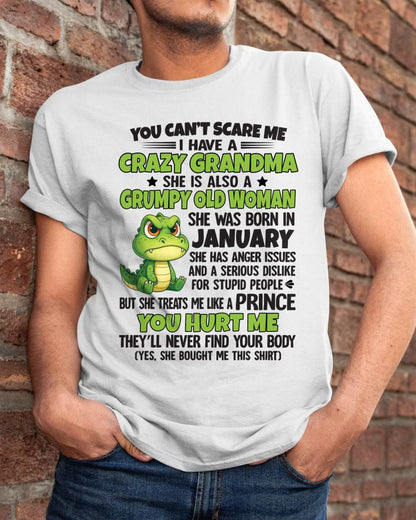 You Can’t Scare Me - Gift For Grandson And Granddaughter From Grandma - DONN01 (SKU09-85-01)
