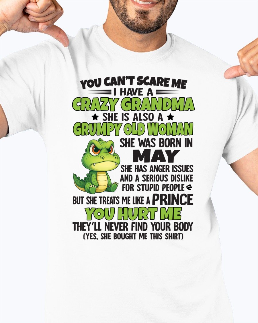 MAY - YOU CAN'T SCARE ME - FOR GRANDSON - GIFT FROM GRANDMA - EBIL05 (SKU09-85-05)