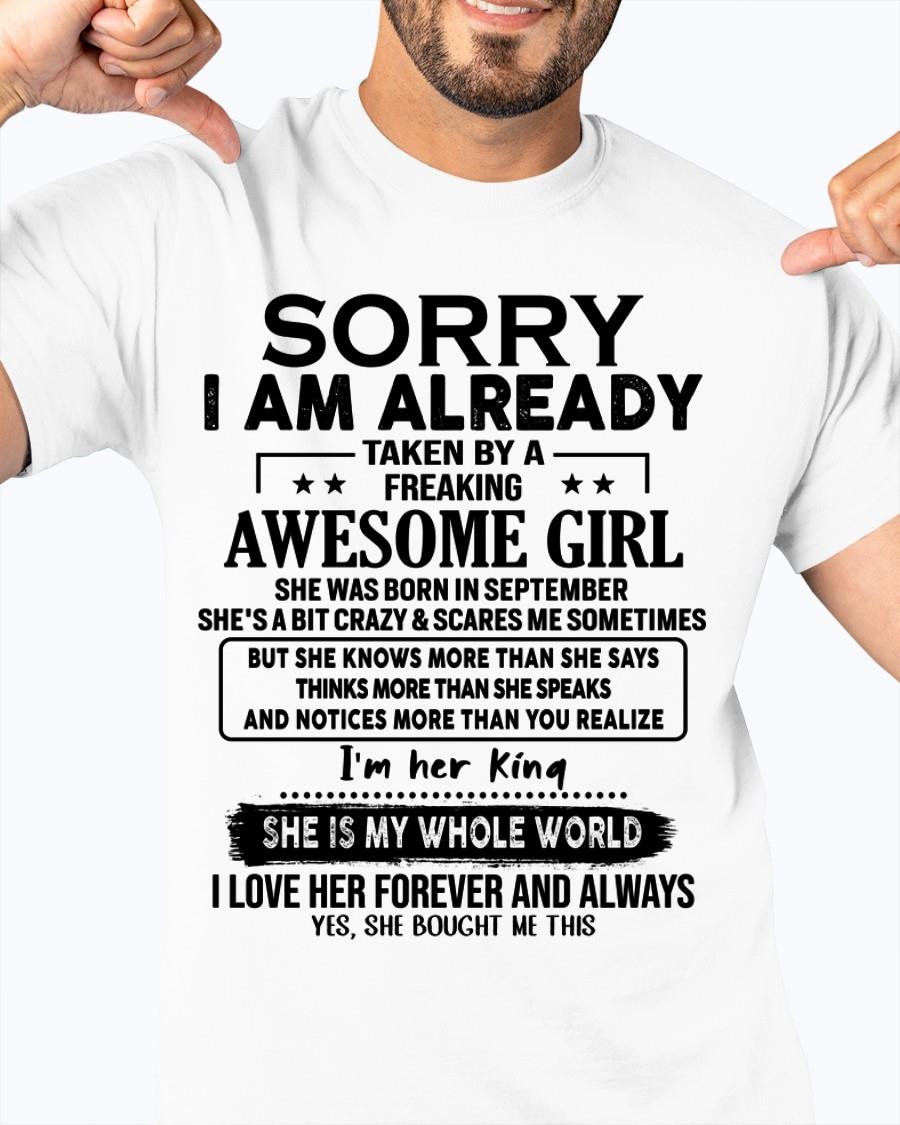 September - Awesome Girl born in September - Special gift for your boyfriend - From Wife EBIL09 (SKU.AT16)