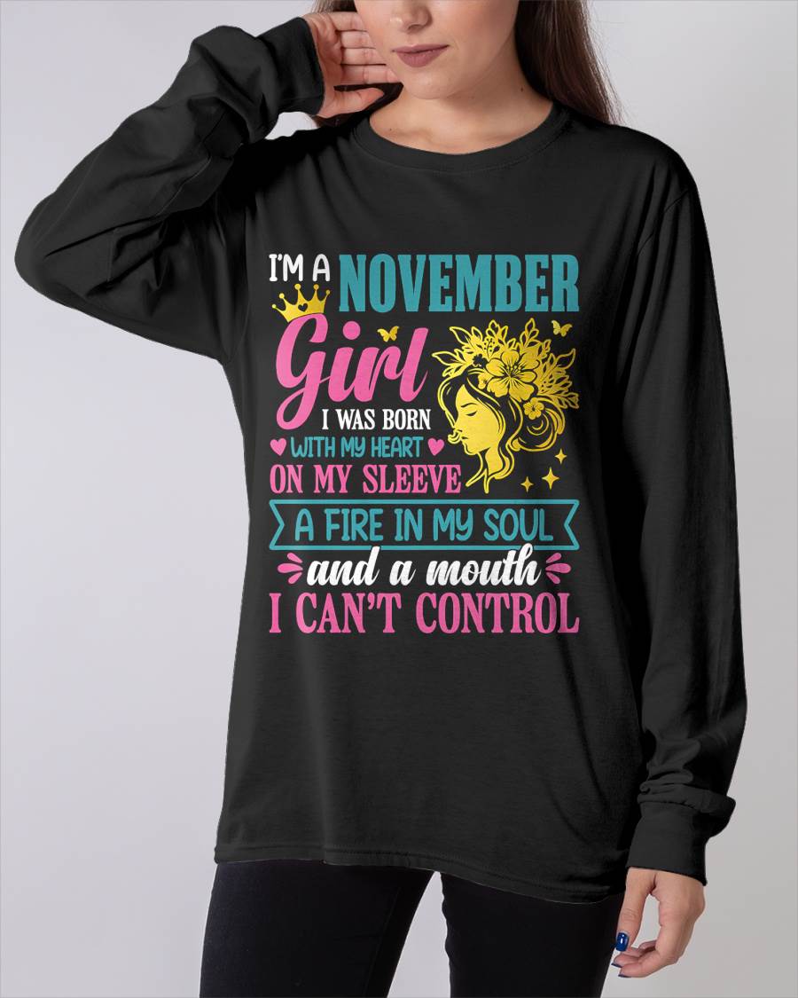 I'm A November Girl – T-Shirt For Woman – DOAN11 (SKU10-67-11)