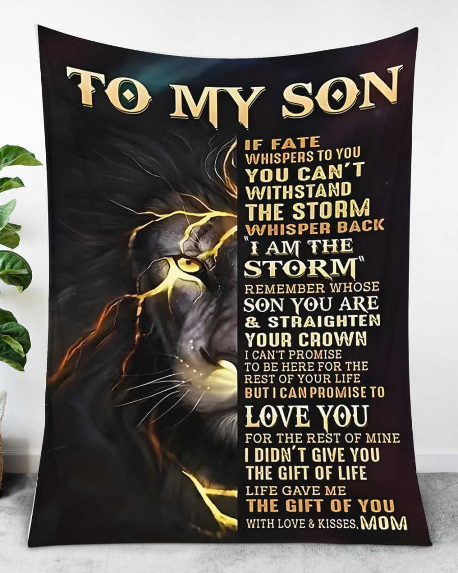 Special Gift For Your Son Blanket - From Mom (SKUB12-183)
