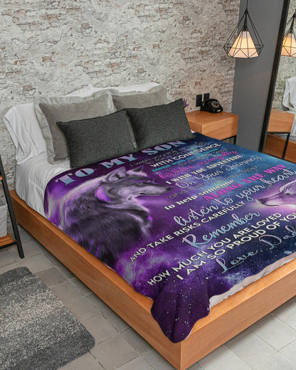 The Perfect Gift For Your Son Blanket - From Dad (SKUB10-BDONN)