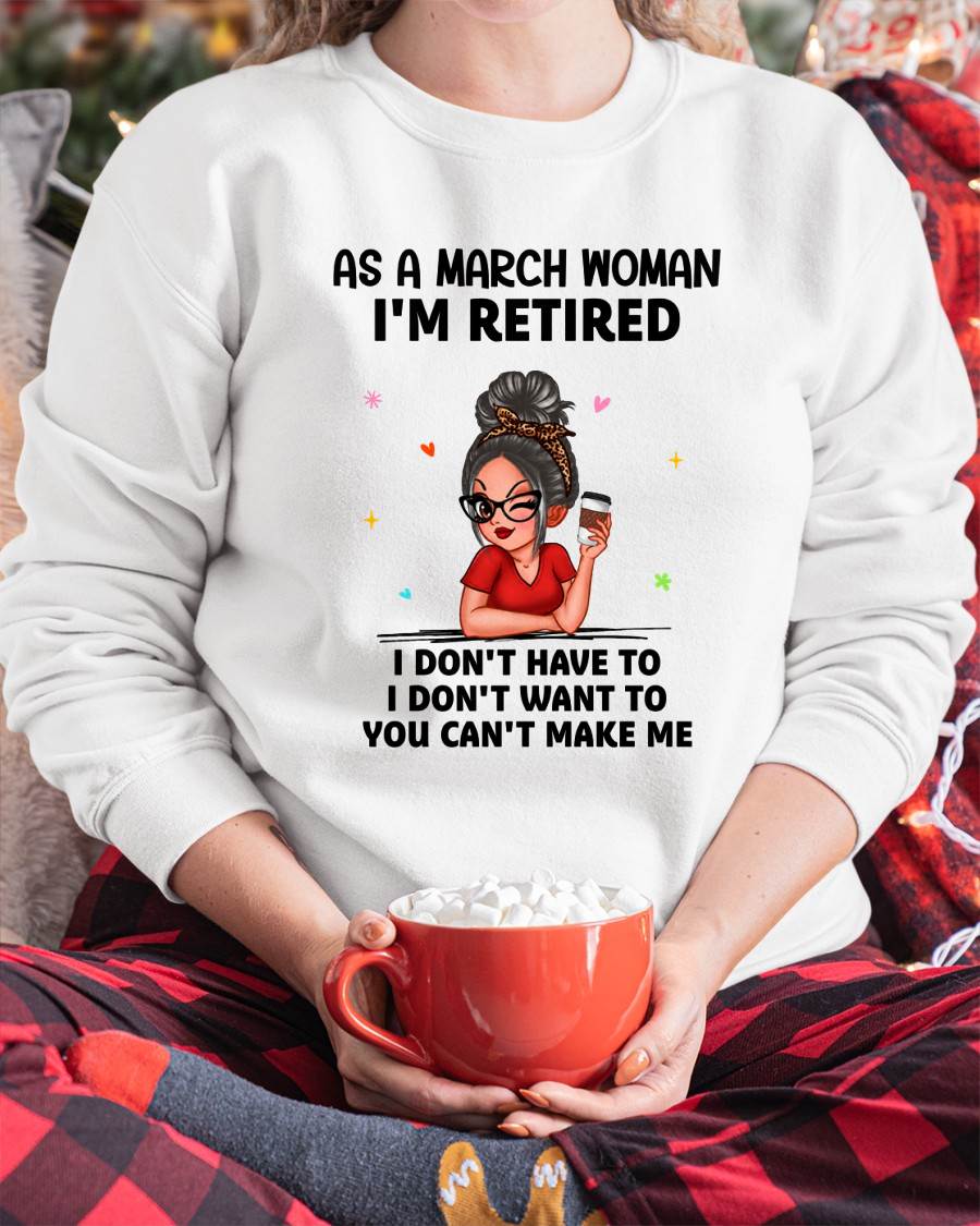 I'M RETIRED – T-SHIRT FOR WOMAN – DONN03 (SKU2606-376-03)