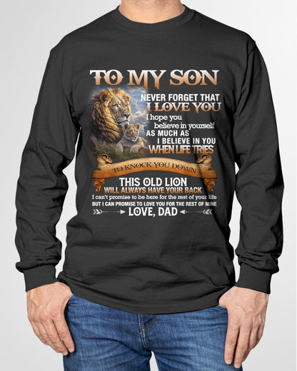 To My Son T-Shirt – Gift From Dad / Man - EBIL00 (SKU12-76)
