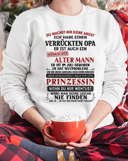 DU MACHST MIR KEINE ANGST - GESCHENK FÜR MEINE ENKELTOCHTER VON OPA - DONN07 (SKU2606-239-07)