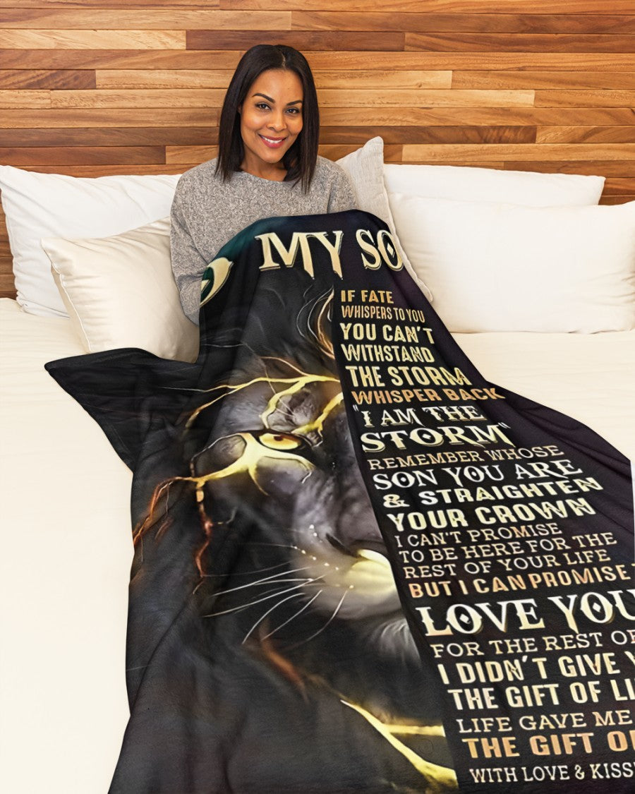 Special Gift For Your Son Blanket - From Mom (SKUB12-183)