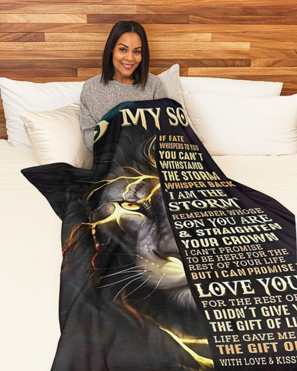 Special Gift For Your Son Blanket - From Mom (SKUB12-183)