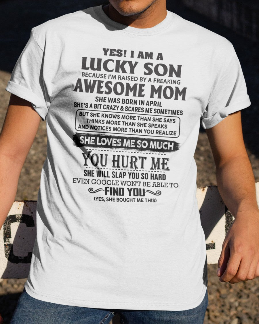 April - Awesome Mom - Perfect Gift For Your Son From Mom - ebil04 (SKU-LKW-04)