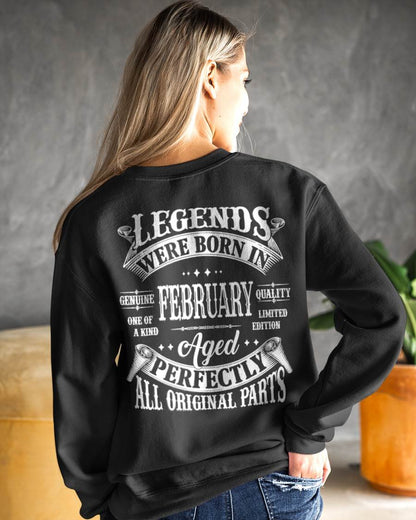 Legends Were Born In February - T Shirt For Woman - DONN02 (SKU08-37-02)