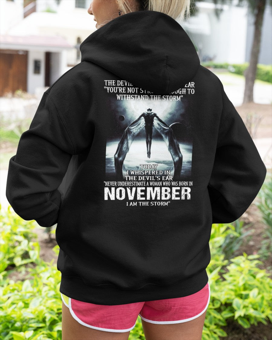November - The Devil Whispered In My Ear - T-Shirt For Woman - DONN11 (SKU-CHAUU-11)