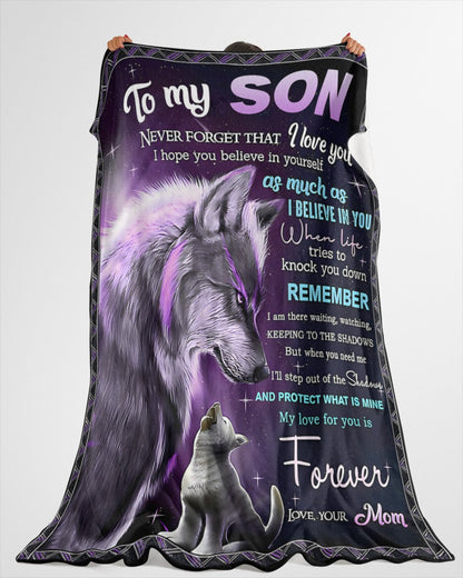 Special Gift For Your Son Blanket - From Mom (SKUB11-57) FULL