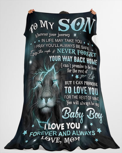 Special Gift For Your Son Blanket - From Mom (SKUB11-64) FULL