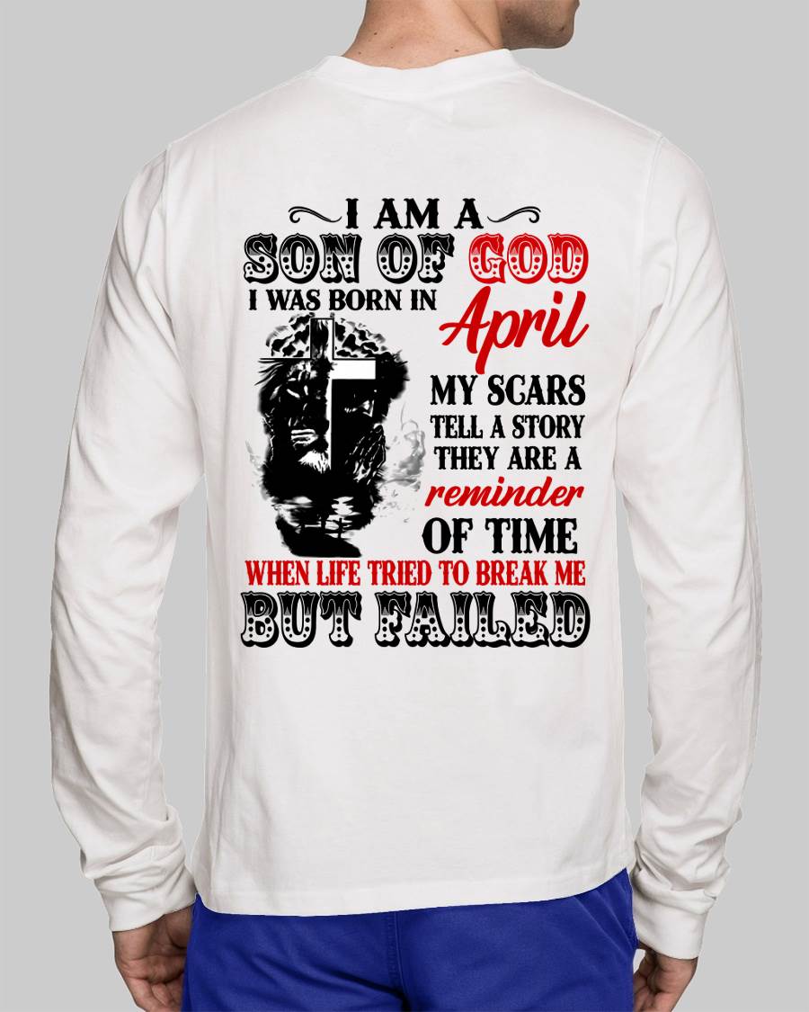 April - I Am A Son Of God – T Shirt For Man – DONN04 (SKU2604-189-04)