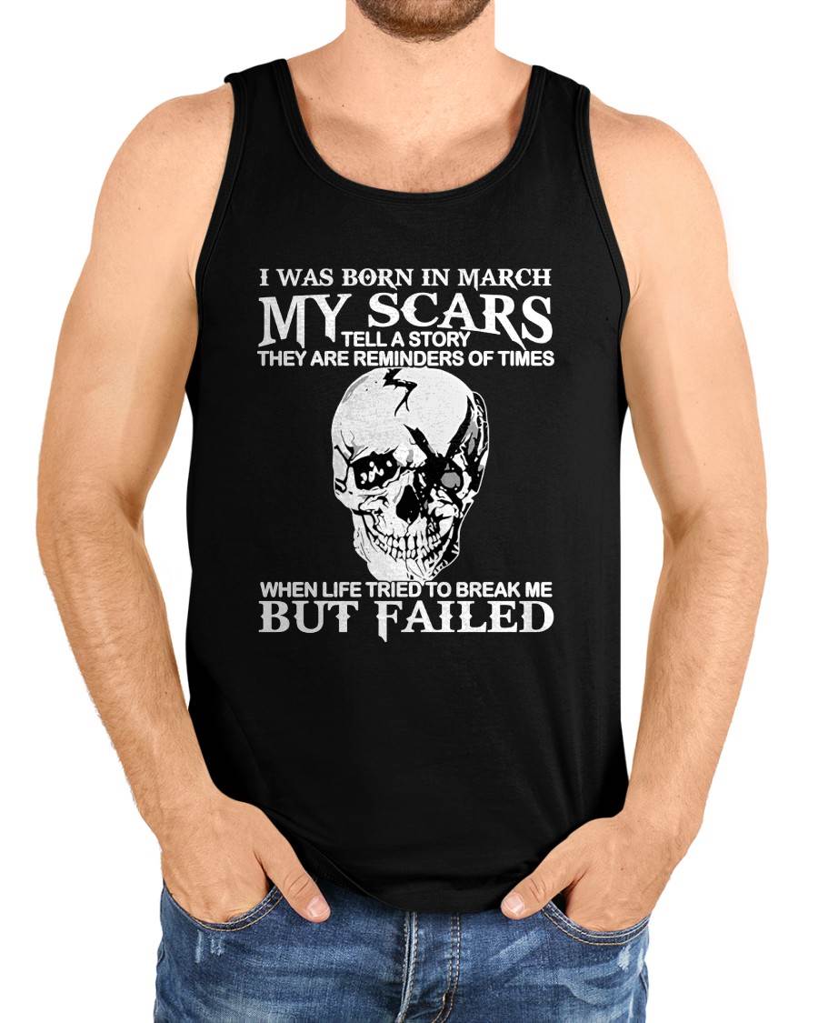MARCH - MY SCARS - T SHIRT FOR MAN - DONN03 (SKU2608-412-03)