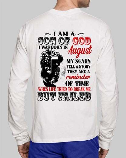 August - I Am A Son Of God – T Shirt For Man – DONN08 (SKU2604-189-08)