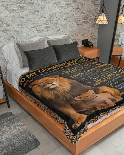 Special Gift For Your Granddaughter Blanket - From Grandpa (SKUB07-184)