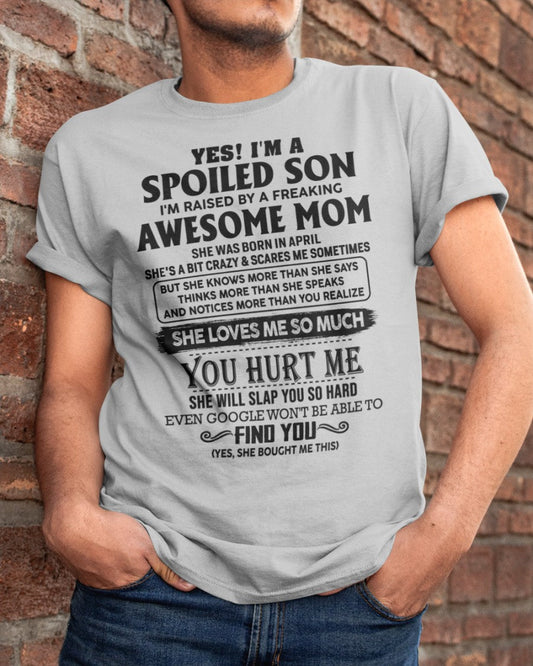 April - Awesome Mom - Perfect Gift For Son From Mom - ebil04 (SKU-SPW-04)