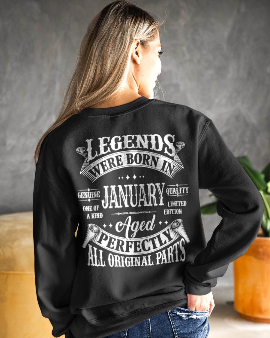 Legends Were Born In January - T Shirt For Woman - DONN01 (SKU08-37-01)
