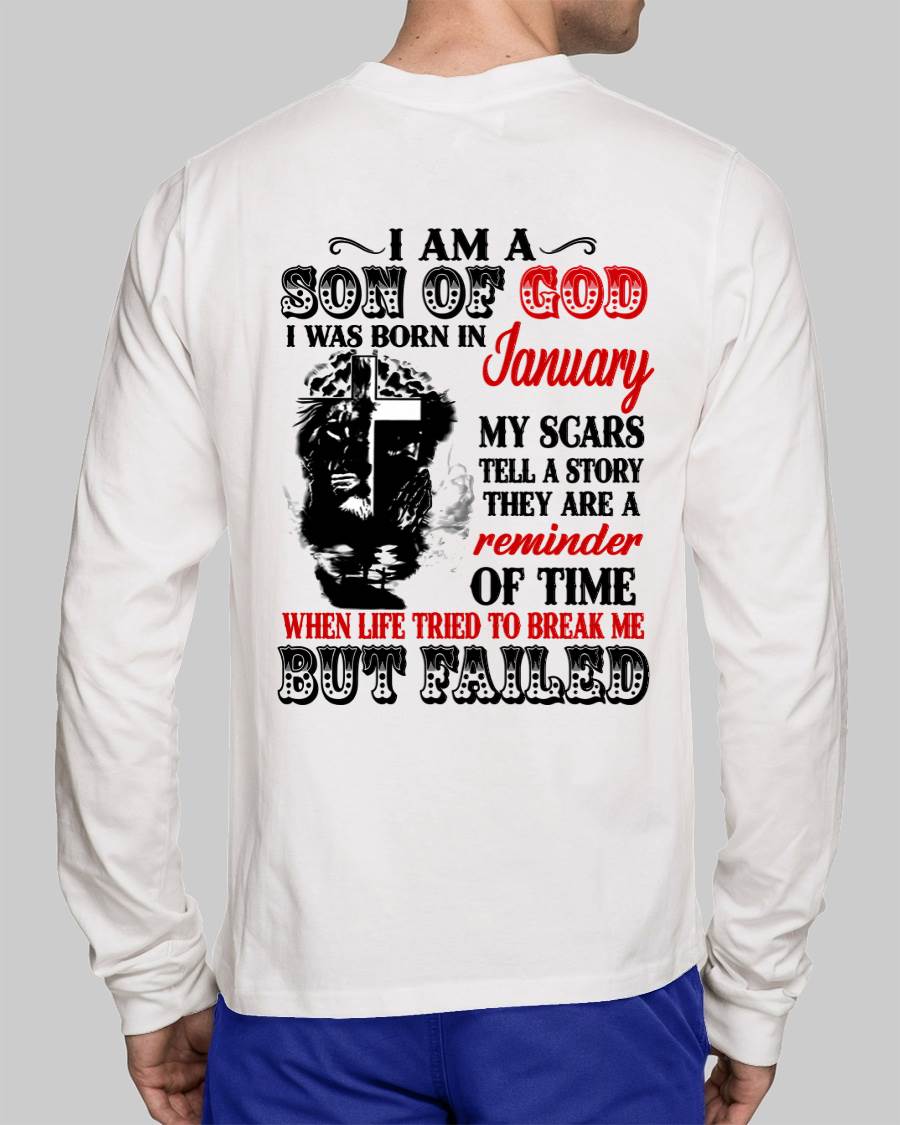 January - I Am A Son Of God – T Shirt For Man – DONN01 (SKU2604-189-01)