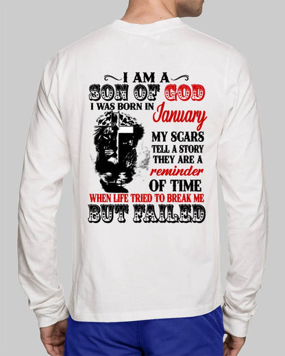 January - I Am A Son Of God – T Shirt For Man – DONN01 (SKU2604-189-01)