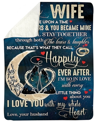 Special Gift For Your Wife Blanket - From Husband (SKU-CHAU-B13) FULL