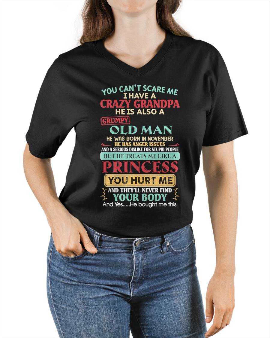 November - You Can’t Scare Me I Have A Crazy Grandpa - Gift For Granddaughter From Grandpa - DONN11 (SKU2603-24-11)