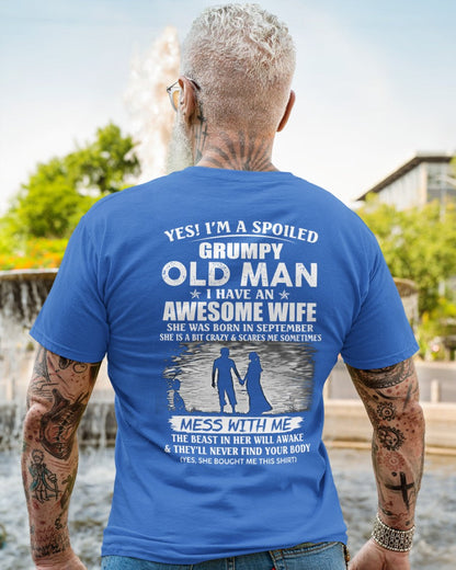 Awesome wife was born September - Gift for boyfriend, Gift for husband from wife - Perfect gift for your husband - EBIL09 (SKU10-79-09)