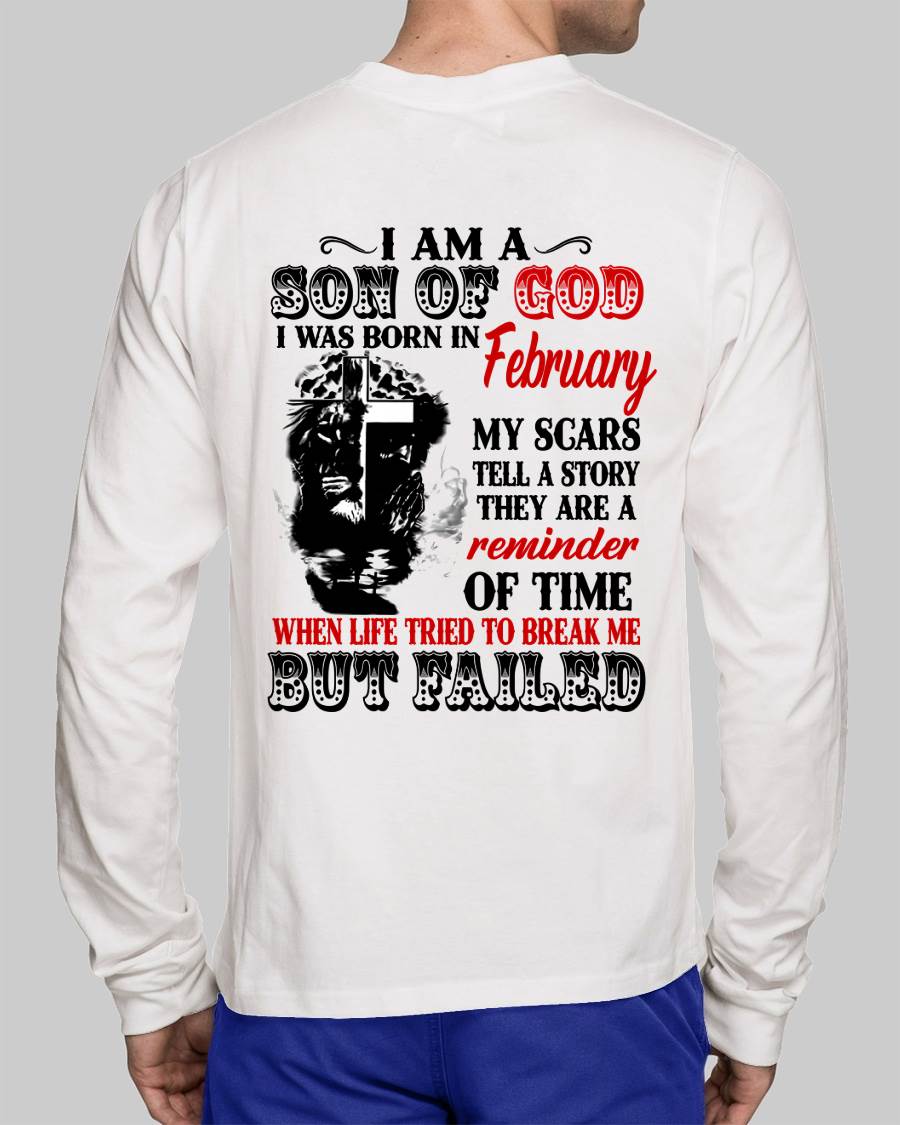 February - I Am A Son Of God – T Shirt For Man – DONN02 (SKU2604-189-02)