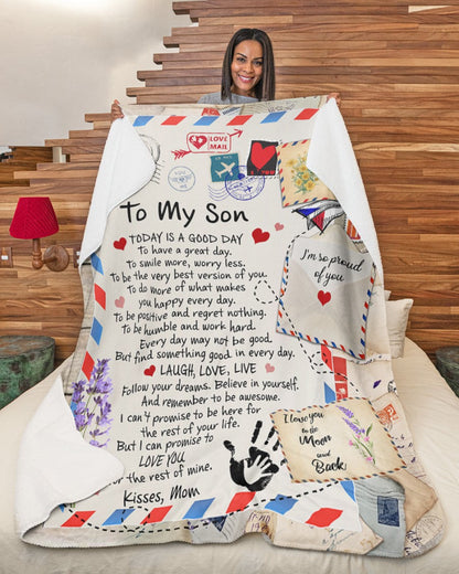 Special Gift For Your Son Blanket - From Mom