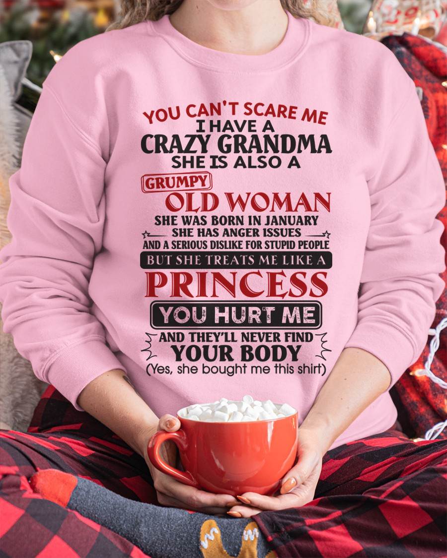 January - You Can't Scare Me - Gift For Grandson And Granddaughter From Grandma - DOAN01 (SKU10-76-01)