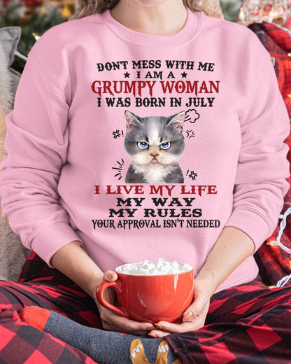 Don’t Mess With Me I Am A Grumpy Woman – T Shirt For Woman – DOAN07 (SKU09-94-07)
