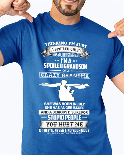 Spoiled by Grandma Shirt July Edition – From Grandma to Grandson EBIL07 (SKU-GMS2-07)