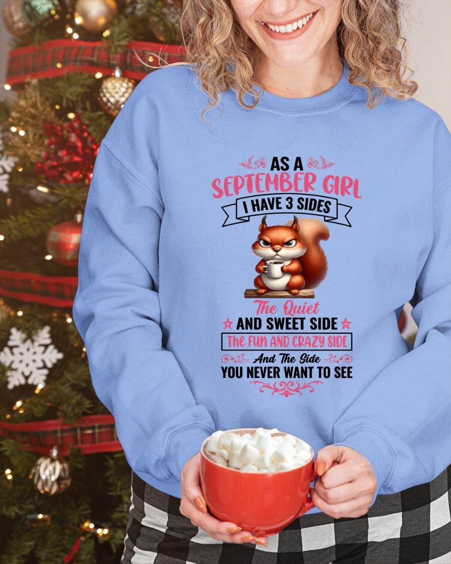 September - I Have 3 Sides – T Shirt For Woman – DONN09 (SKU2604-233-09)