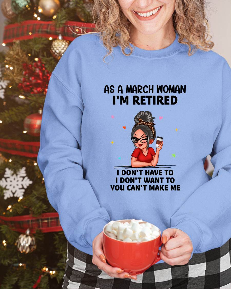 I'M RETIRED – T-SHIRT FOR WOMAN – DONN03 (SKU2606-376-03)