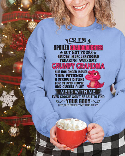 Yes! I'm A Spoiled Granddaughter - Gift For Grandson And Granddaughter From Grandma - DONN00 (SKU09-96-00)