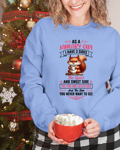 January - I Have 3 Sides – T Shirt For Woman – DONN01 (SKU2604-233-01)